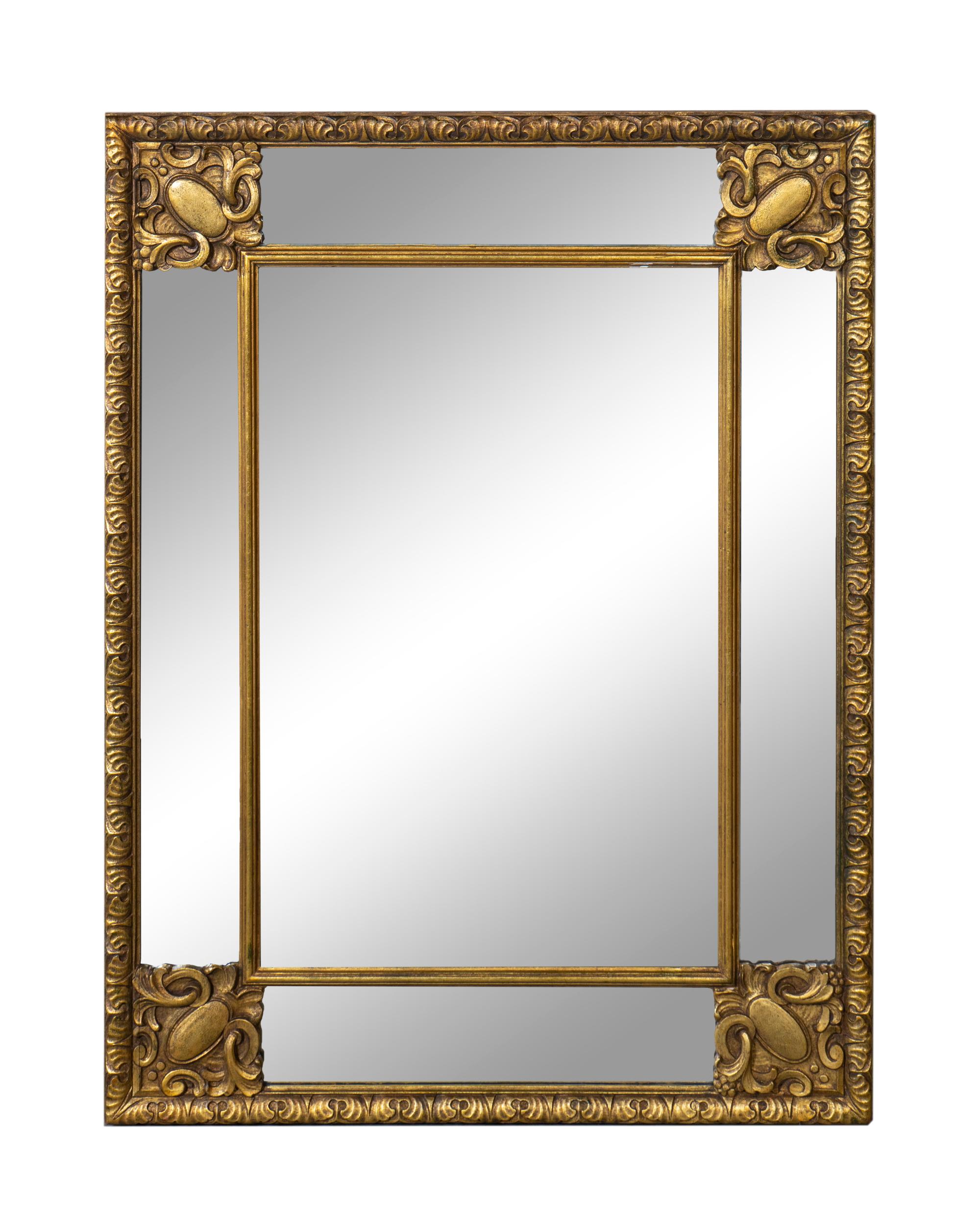 An Italian Baroque Style Giltwood Mirror — 20TH CENTURY
