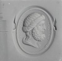 A Neoclassical Gold and Carnelian Finger Ring with a Male Portrait Head of Timaeus of Locris