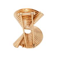RETRO, YELLOW GOLD BROOCH