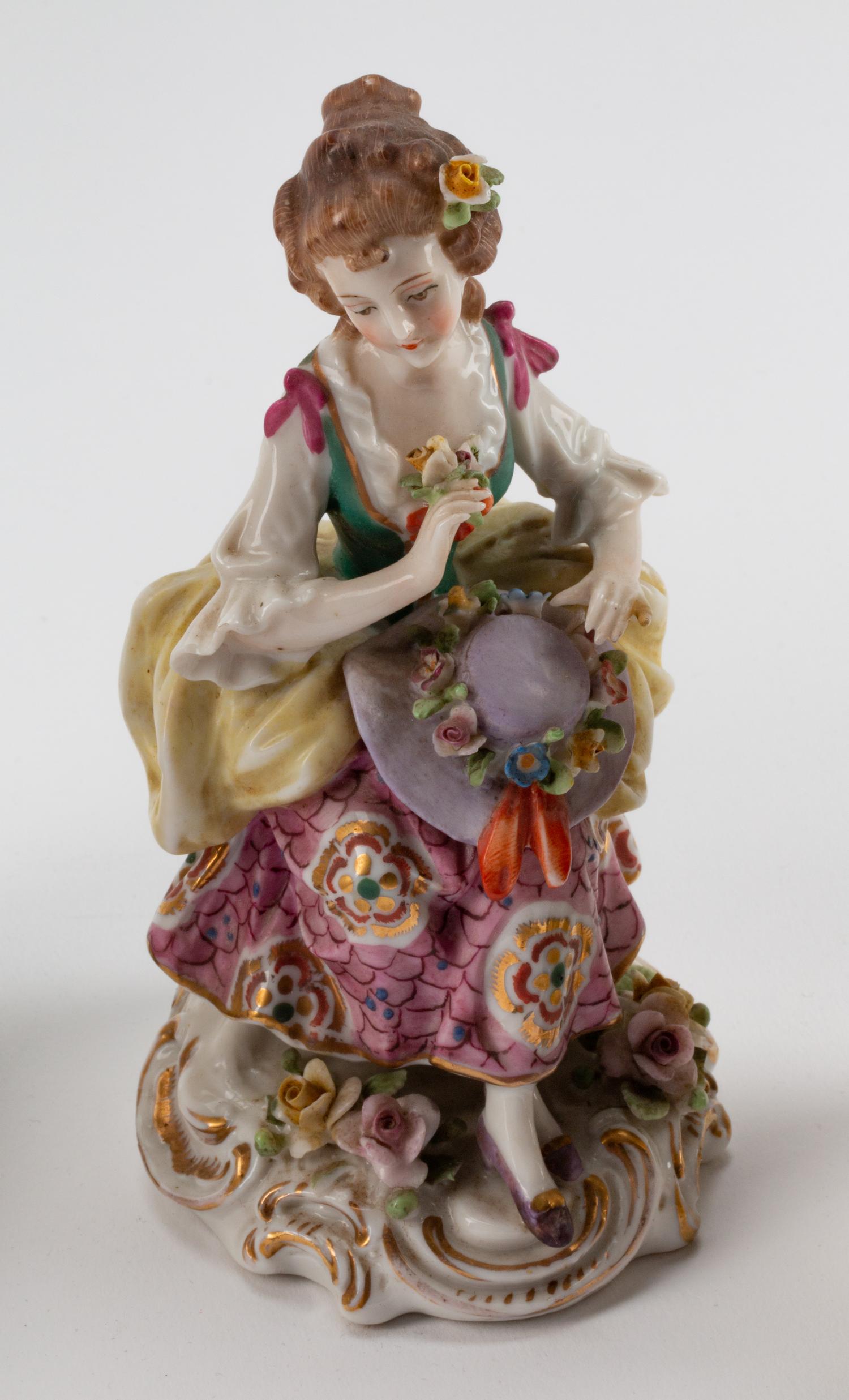 Six Continental Porcelain Figures