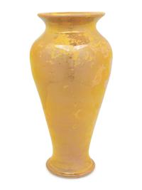 A Pewabic Iridescent Glazed Earthenware Vase