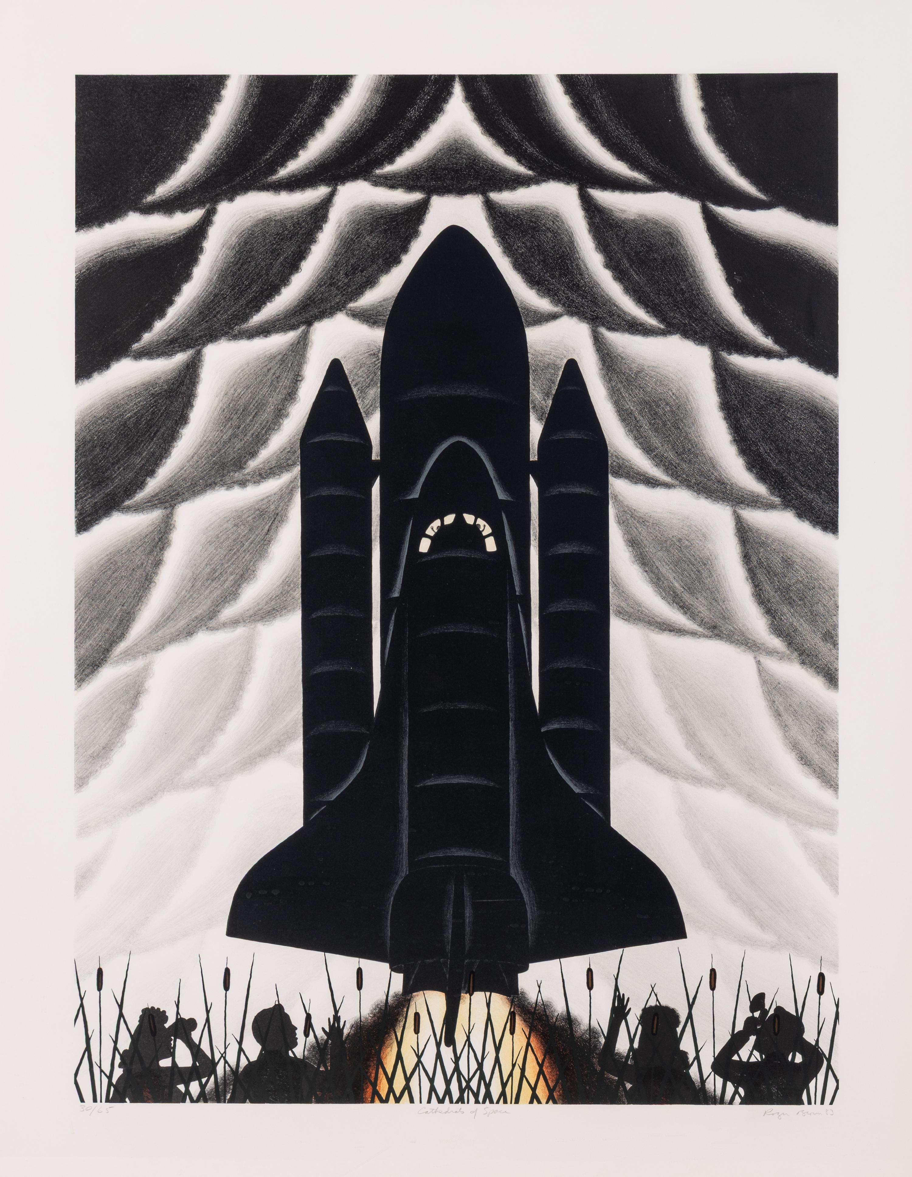 Roger Brown (American, 1941-1997) — Cathedrals of Space , 1983