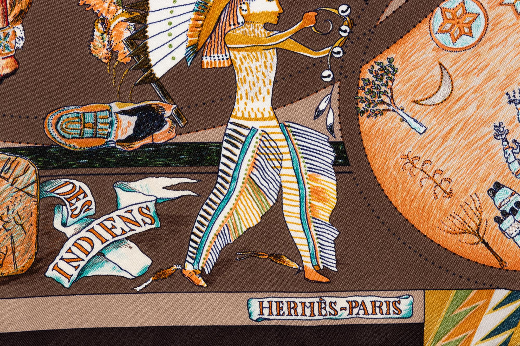 Hermès 90cm Silk Scarf, Carré, Kermit Oliver