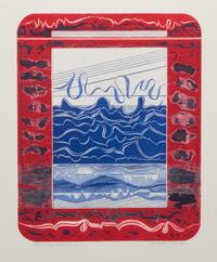 Arthur Thrall, (Wisconsin, 1926-2015), Blue Confabulation 6