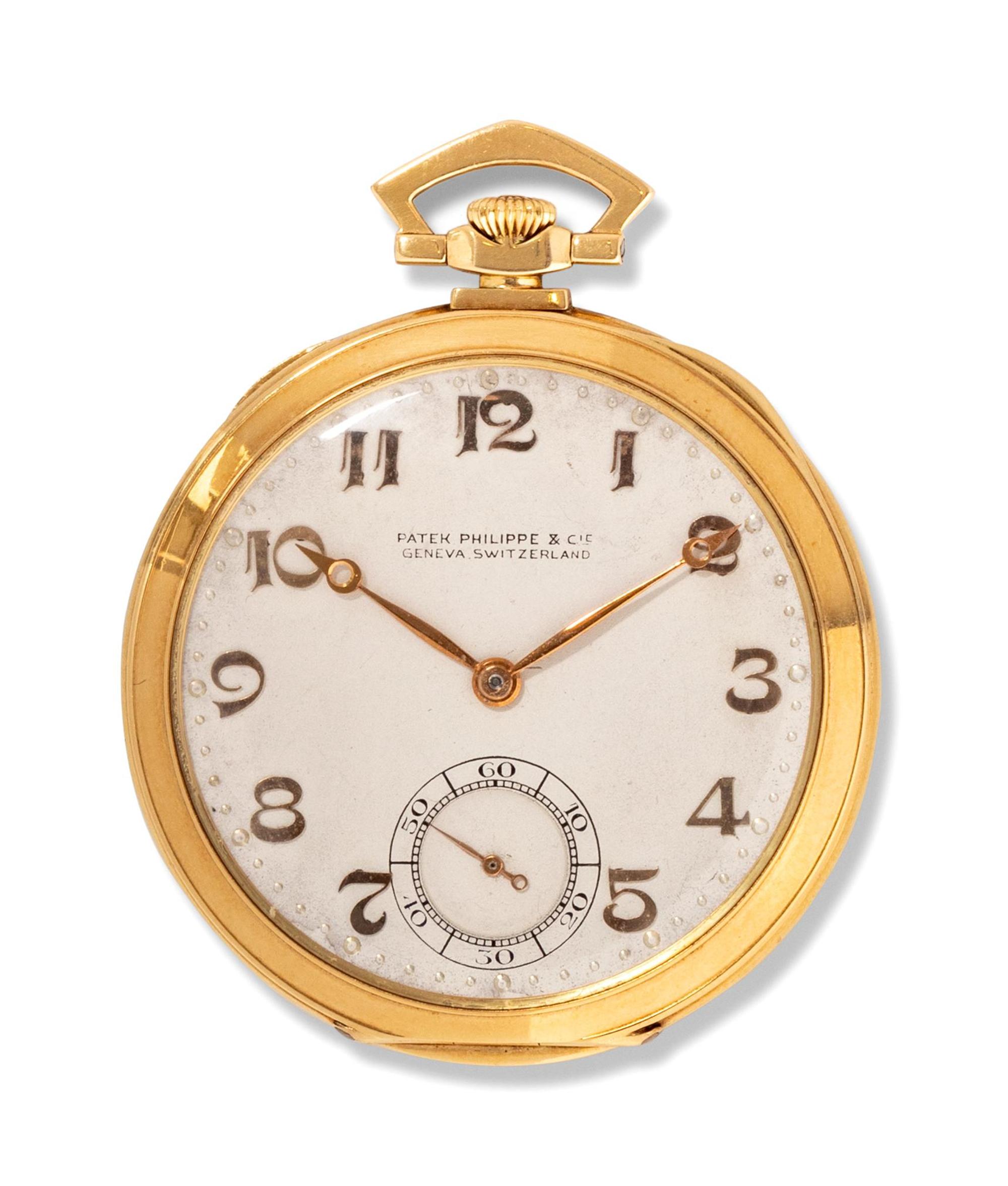 Patek Philippe, Yellow Gold Open Face Pocket Watch
