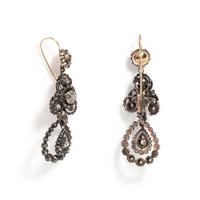 GEORGIAN, CONVERTIBLE DIAMOND EARRINGS