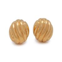 CARTIER, YELLOW GOLD EARCLIPS