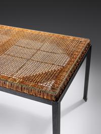 Osetsu Dai Dining Table with Six Stools, c. 1959 Tropi-Cal, USA