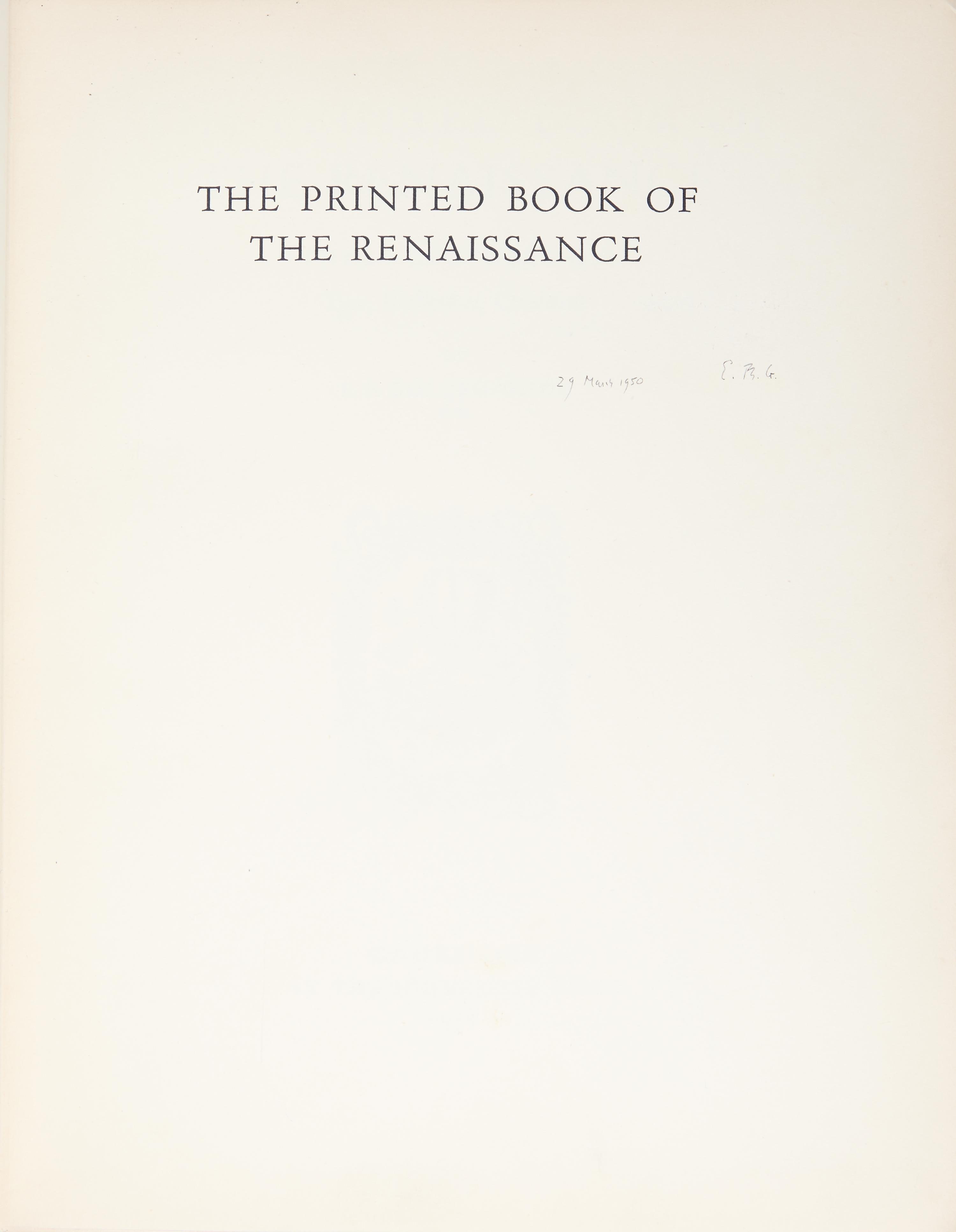 [Books on Books] Group of 3 Works from the Library of Book Collector Ernest P. Goldschmidt