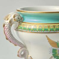 A Wedgwood Majolica Jardiniere with Christopher Dresser (1834-1904) Designed Decoration UK, circa 1860s