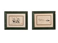 A Hunter and His Dogs and Family Hunt