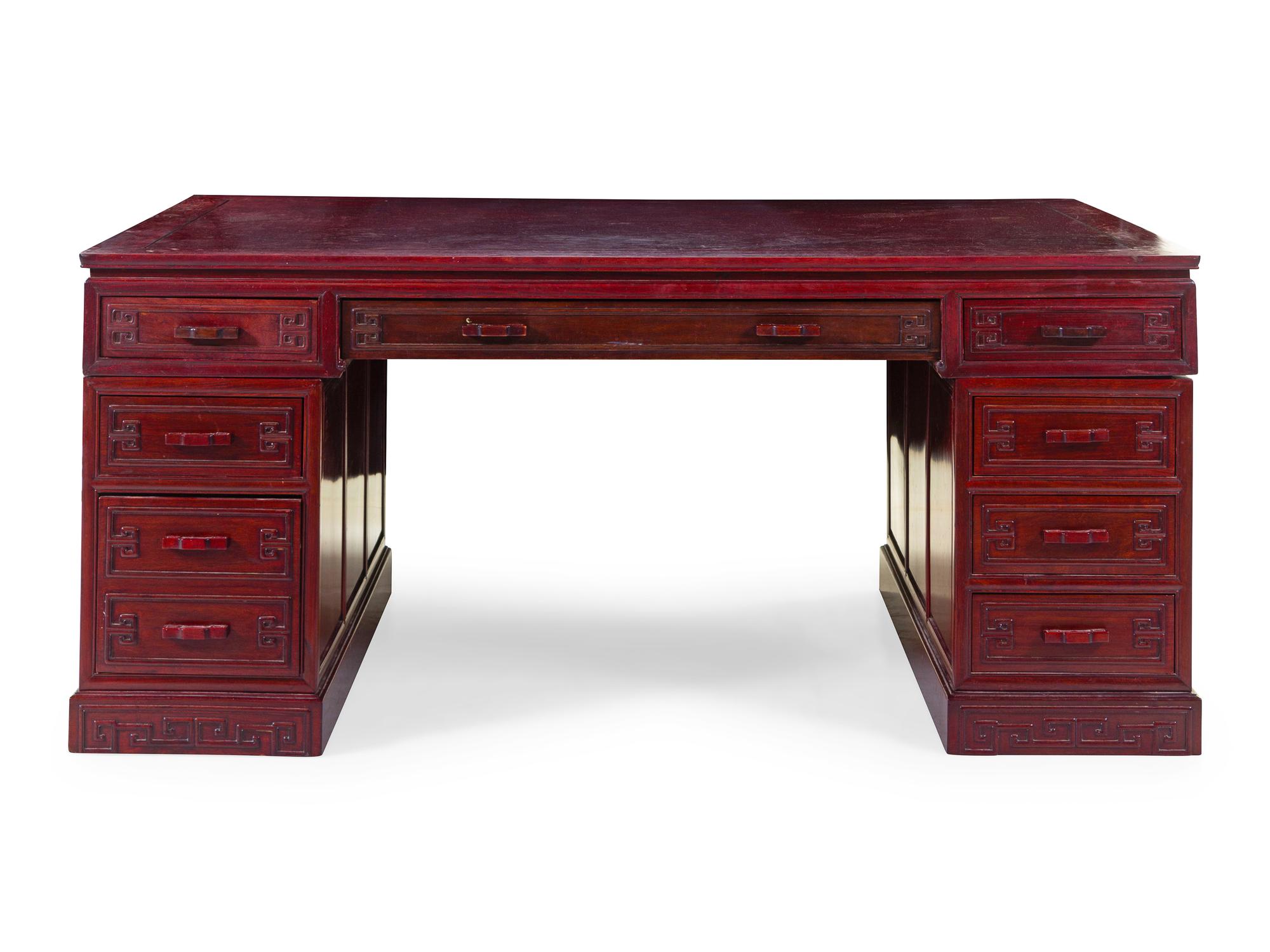 A Large Huanghuali Wood Scholar's Desk