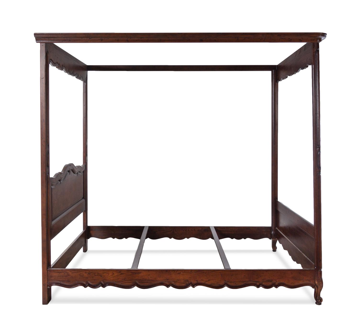 A French Provincial Style Walnut Tester Bed