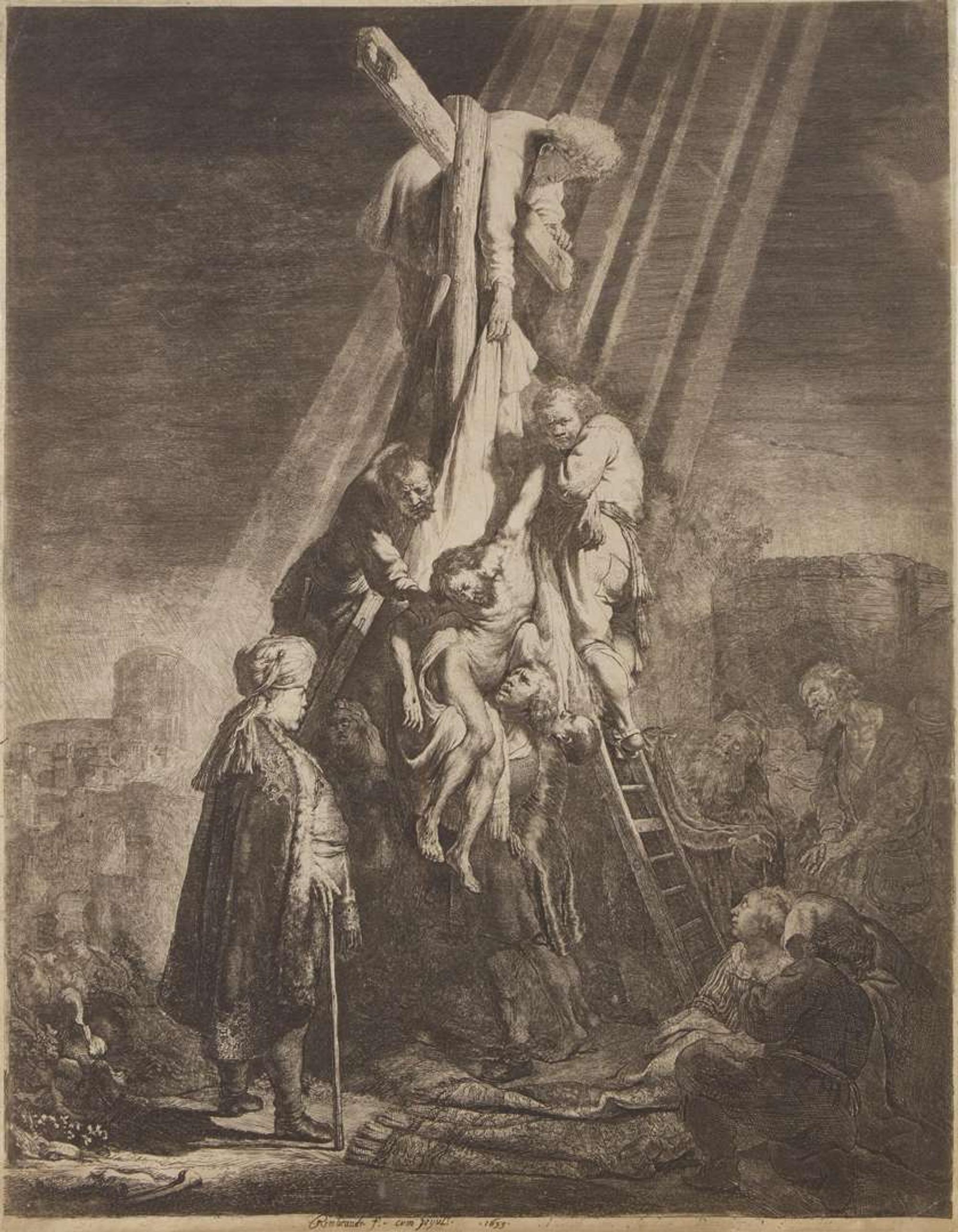 Rembrandt van Rijn (Dutch, 1606–1669) - The Descent from the Cross (Second Plate)