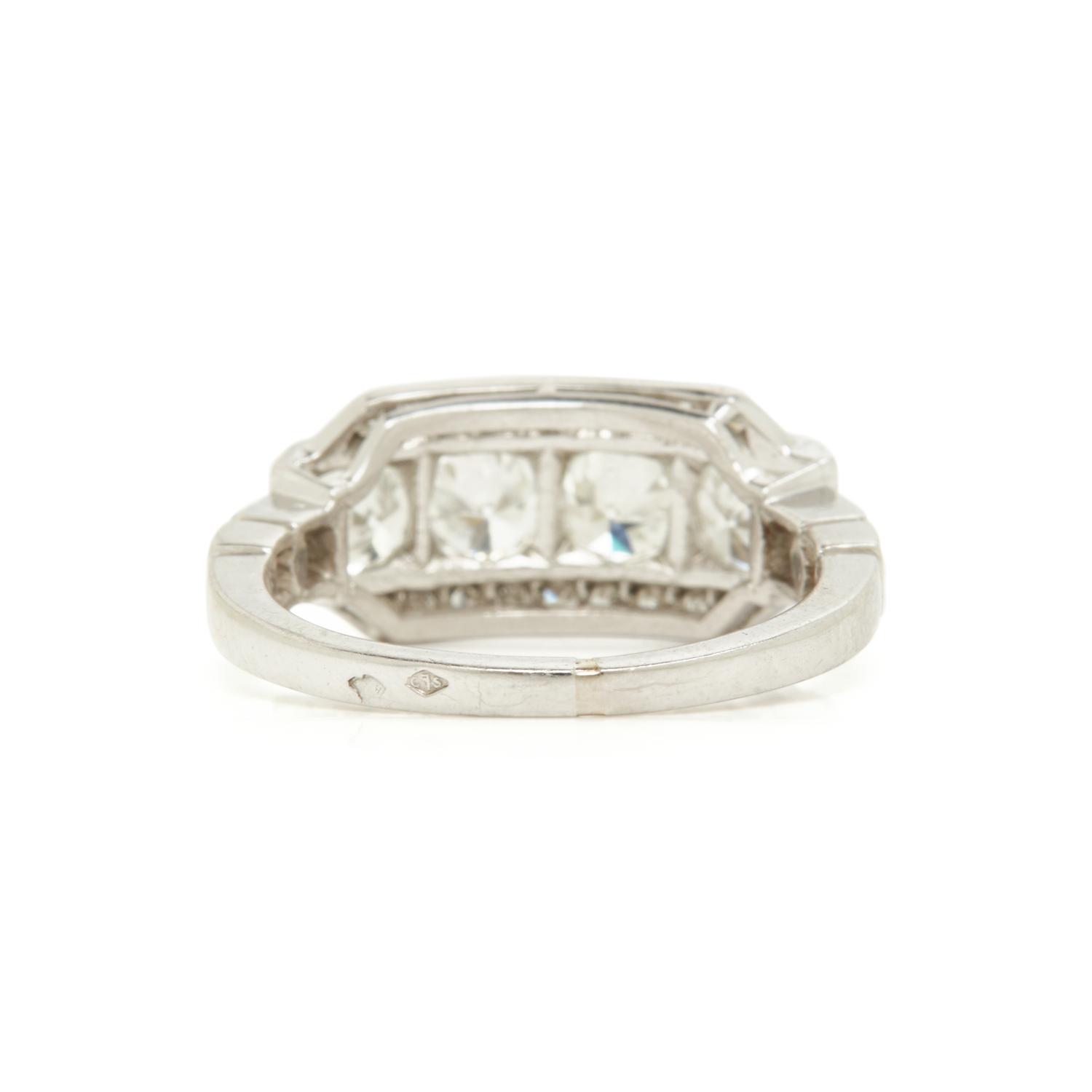 PLATINUM AND DIAMOND RING