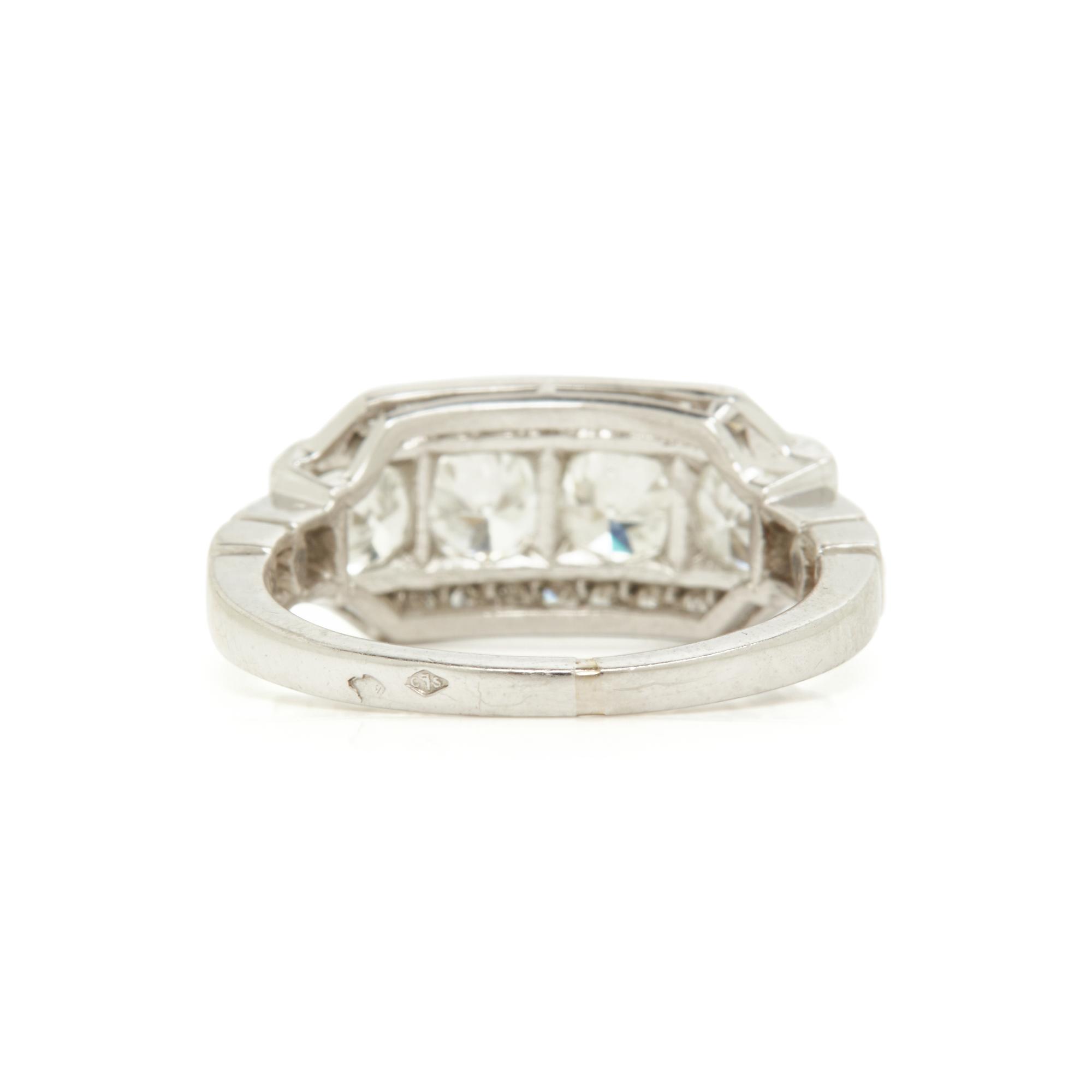 PLATINUM AND DIAMOND RING