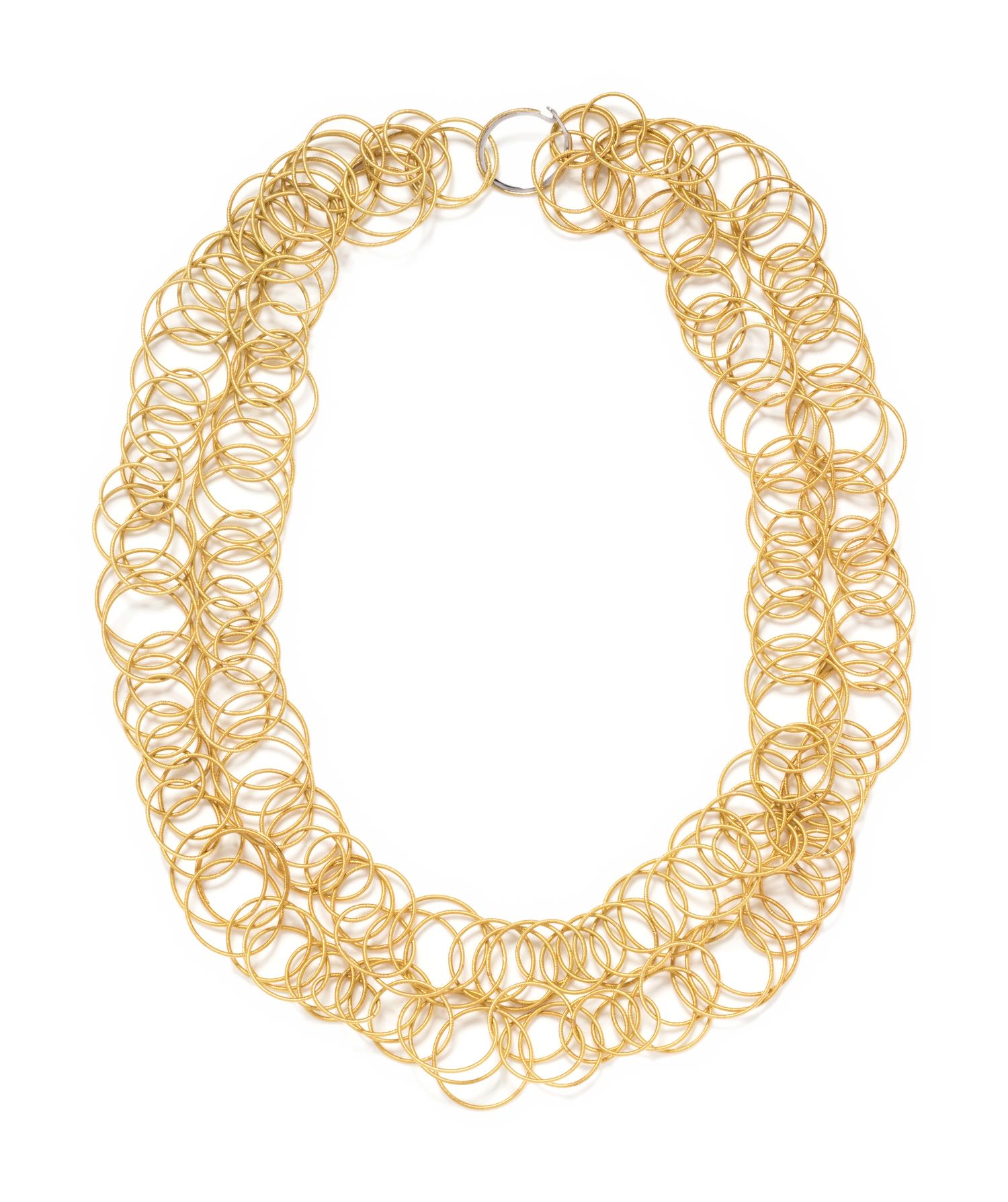 BUCCELLATI, YELLOW GOLD 'HAWAII' NECKLACE