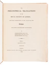 ROYAL SOCIETY OF LONDON. The Philosophical Transactions of the Royal Society of London, From their Commencement, in 1665, to the Year 1800; Abridged, with Notes and Biographic Illustrations. London: C. and R. Baldwin, 1809.
