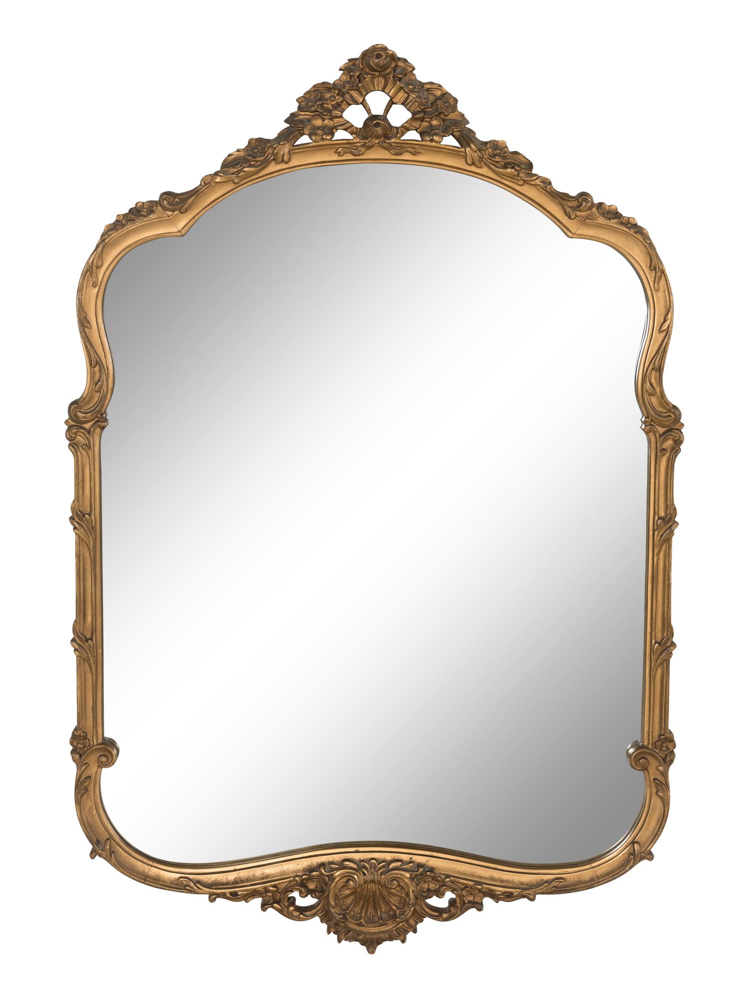 A French Rococo Style Giltwood Mirror