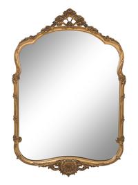 A French Rococo Style Giltwood Mirror