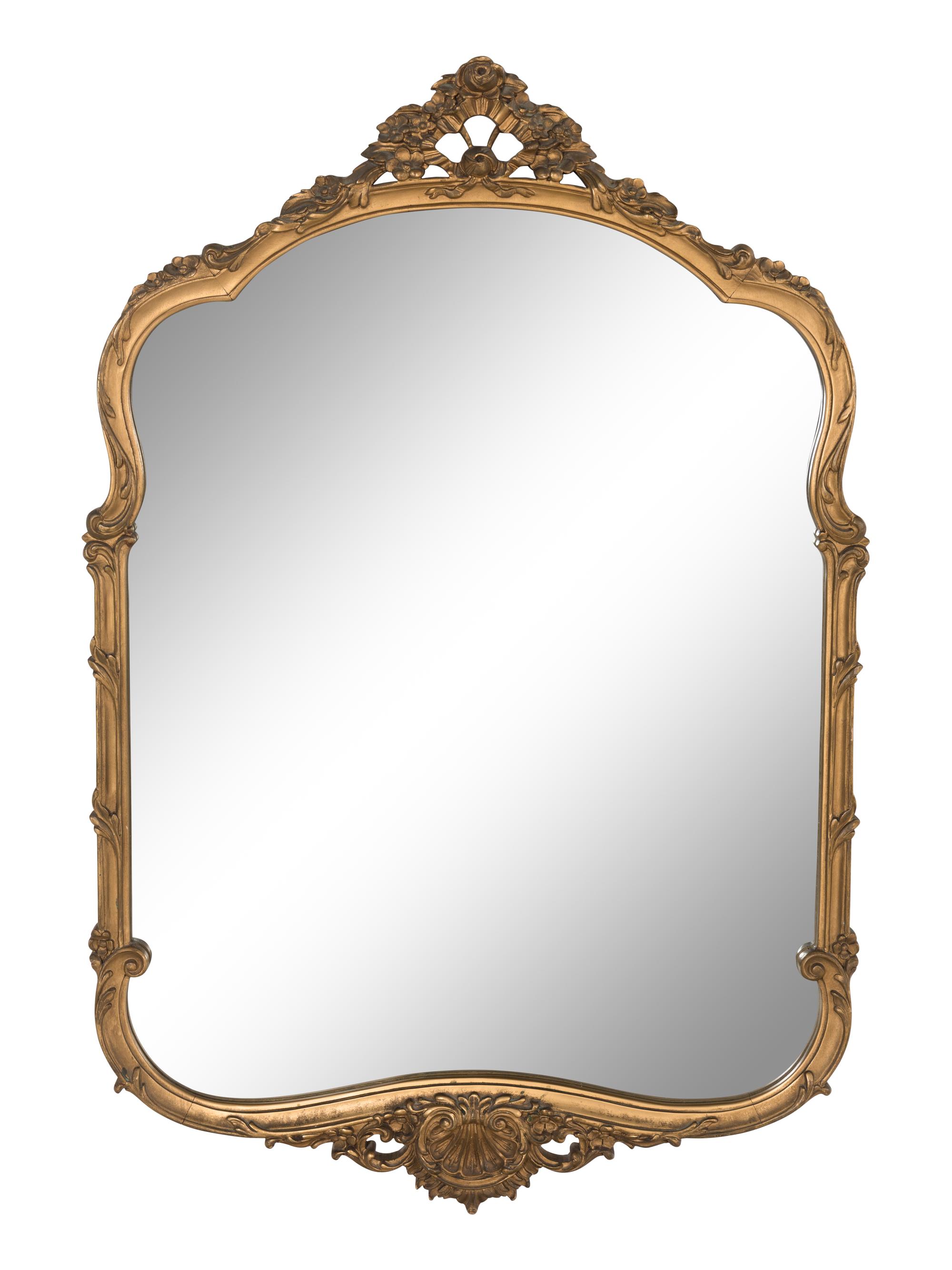 A French Rococo Style Giltwood Mirror