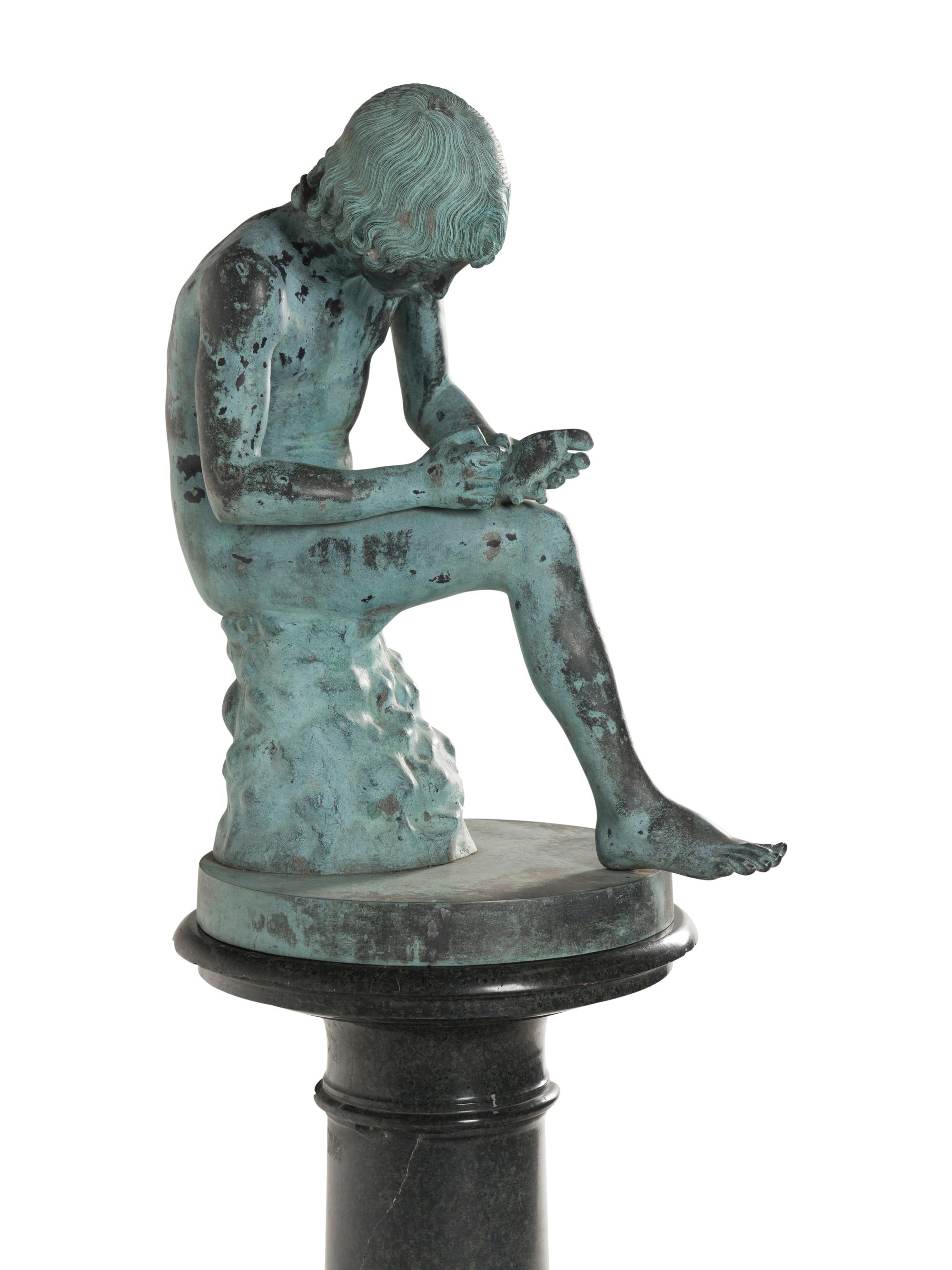 An Italian Bronze Model of Spinario