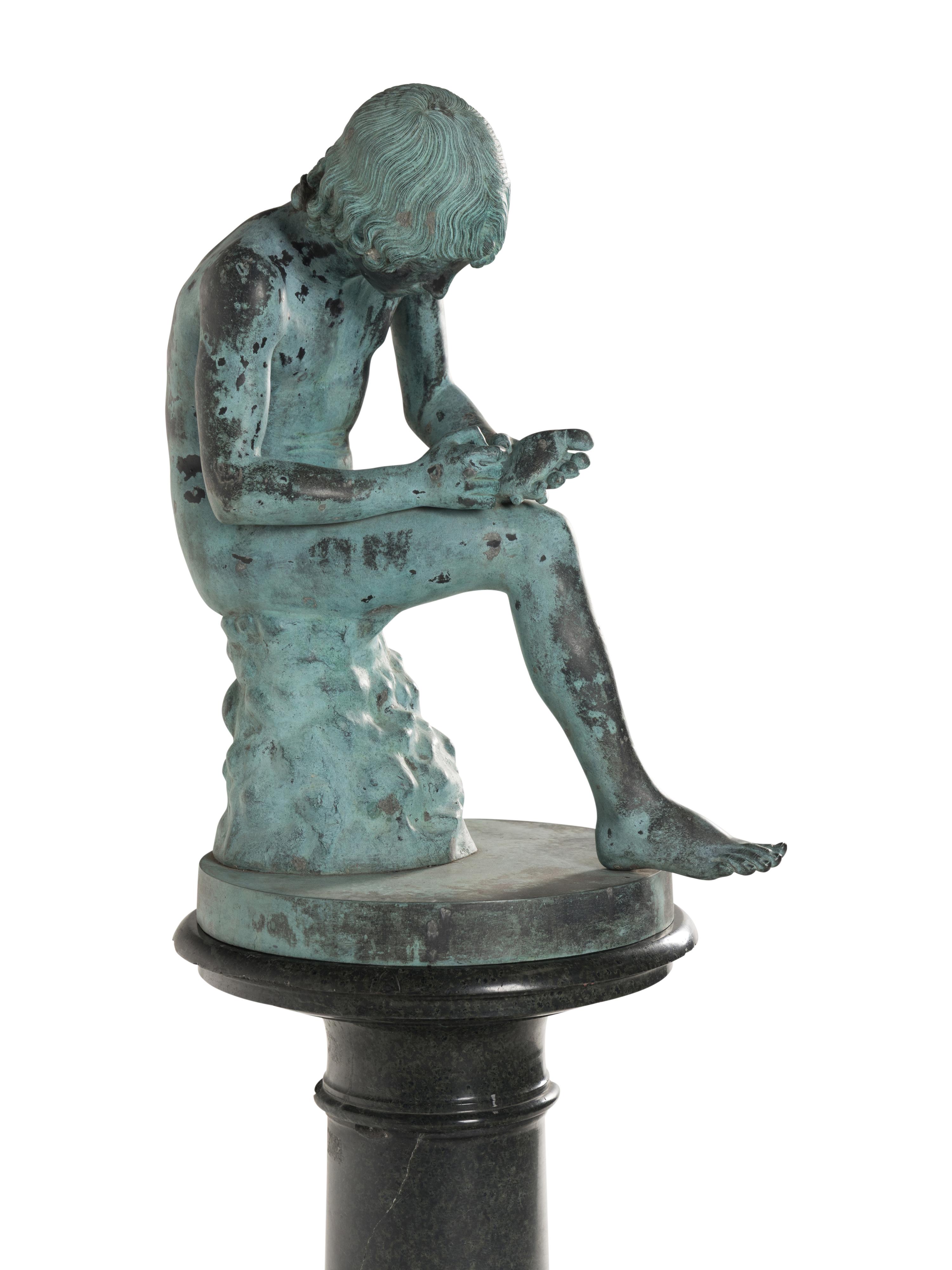 An Italian Bronze Model of Spinario