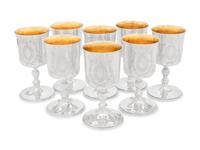 A Set of Eight Irish Silver Goblets