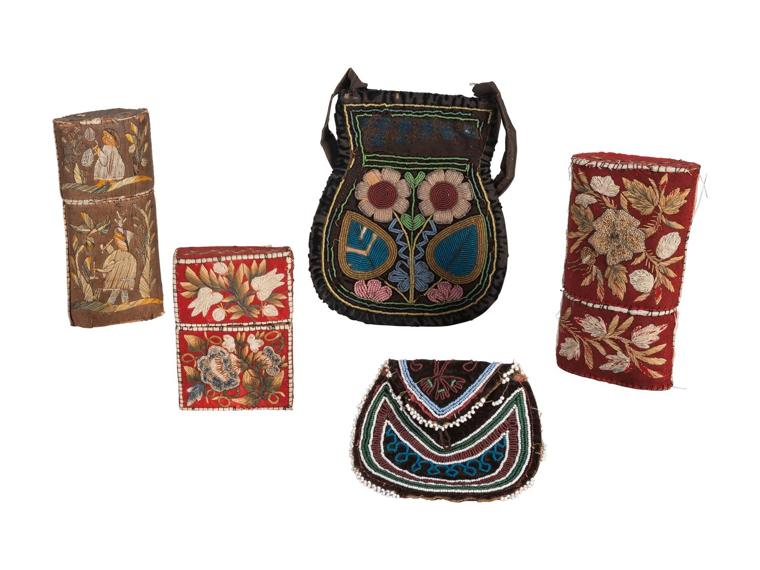 Great Lakes Beaded Purses and Moose Embroidered Cigar Cases