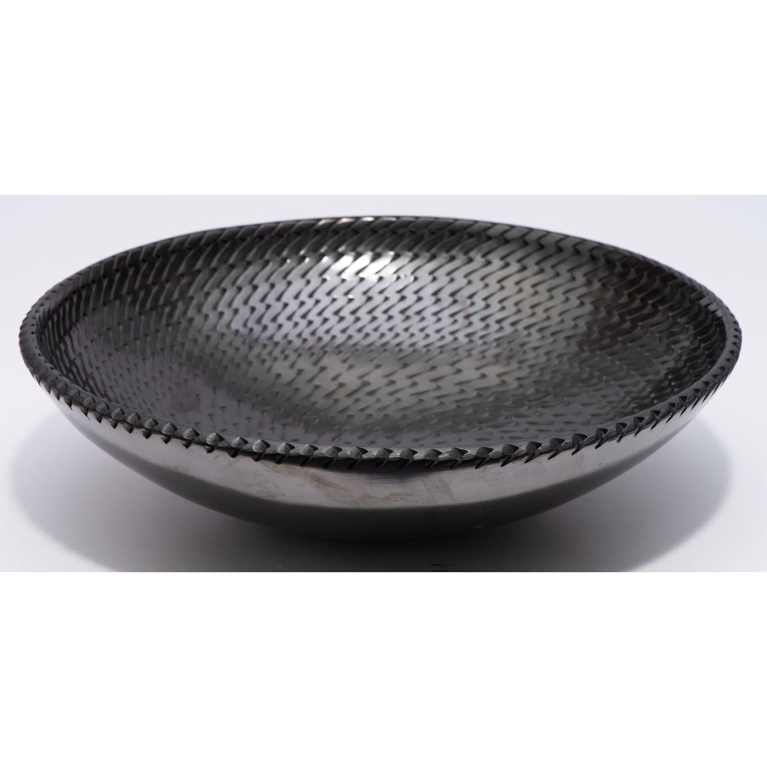 Blackware Pottery Plate