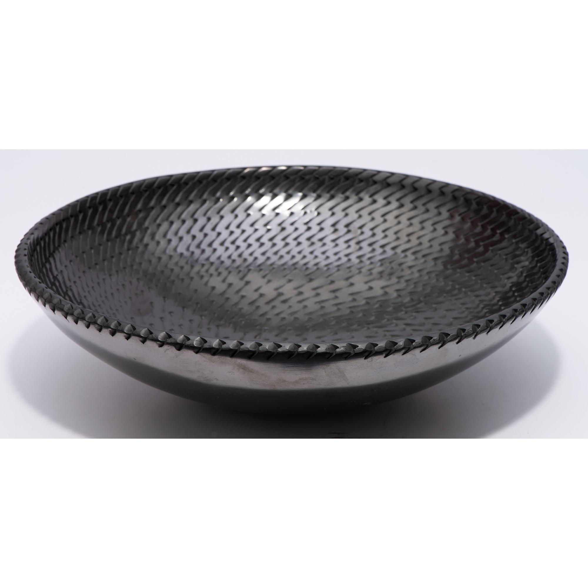 Blackware Pottery Plate
