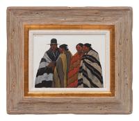 Untitled (Four Striped Blankets)