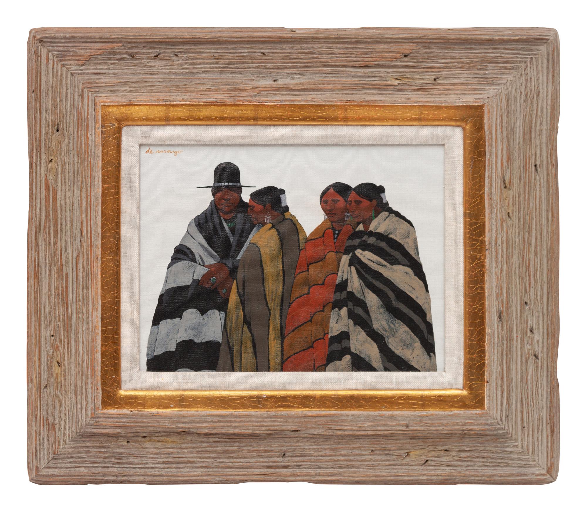 Untitled (Four Striped Blankets)