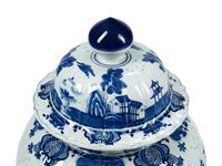 A Pair of Large Chinese Blue and White Porcelain Jars