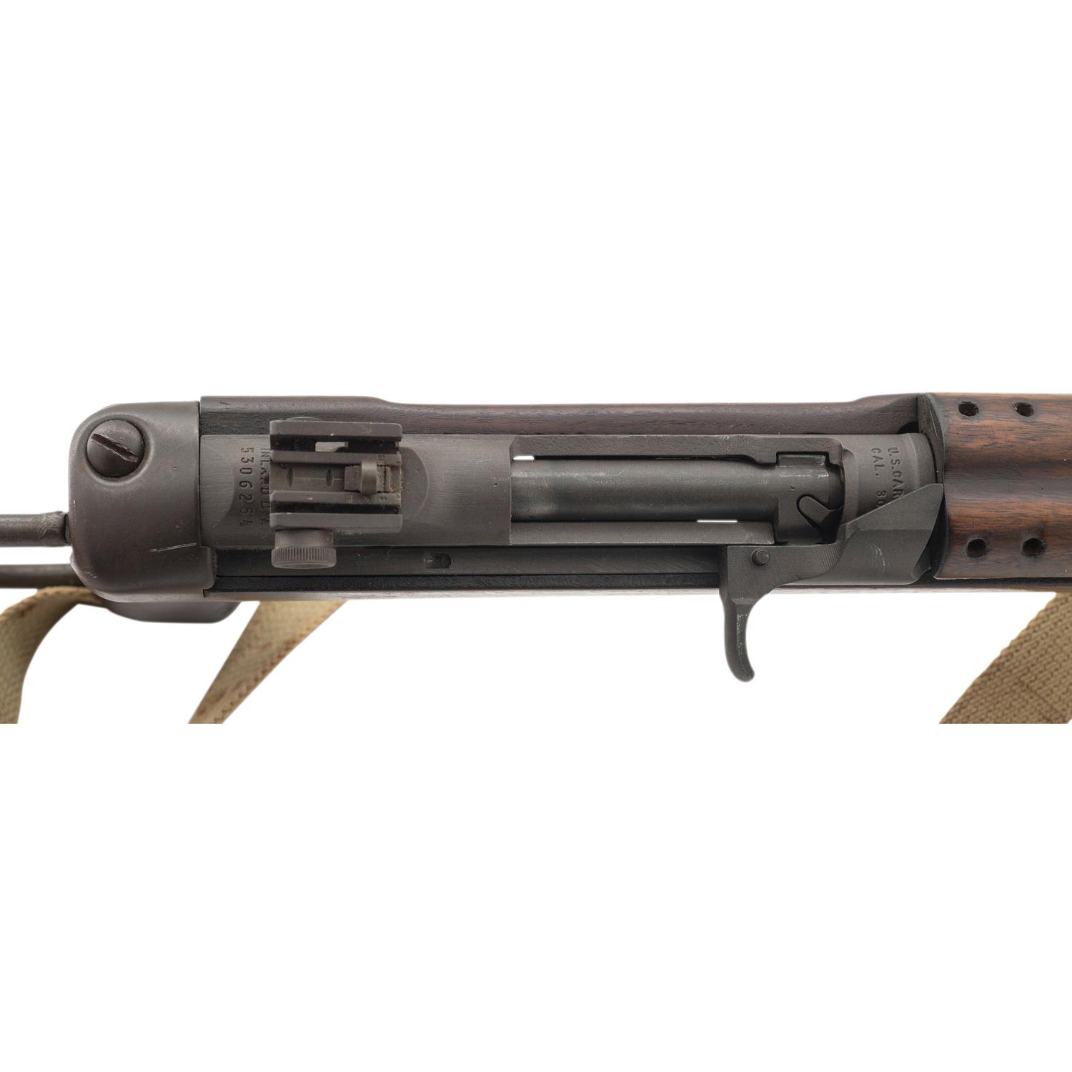 **Inland U.S. M1A1 Paratrooper Carbine with M8 Grenade Launcher and Updated Rear Sight