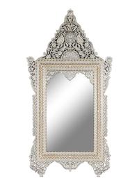 Two Large Levantine Mother-of-Pearl Inlaid Mirrors