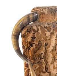 A Victorian Horn-Mounted Rocking Chair