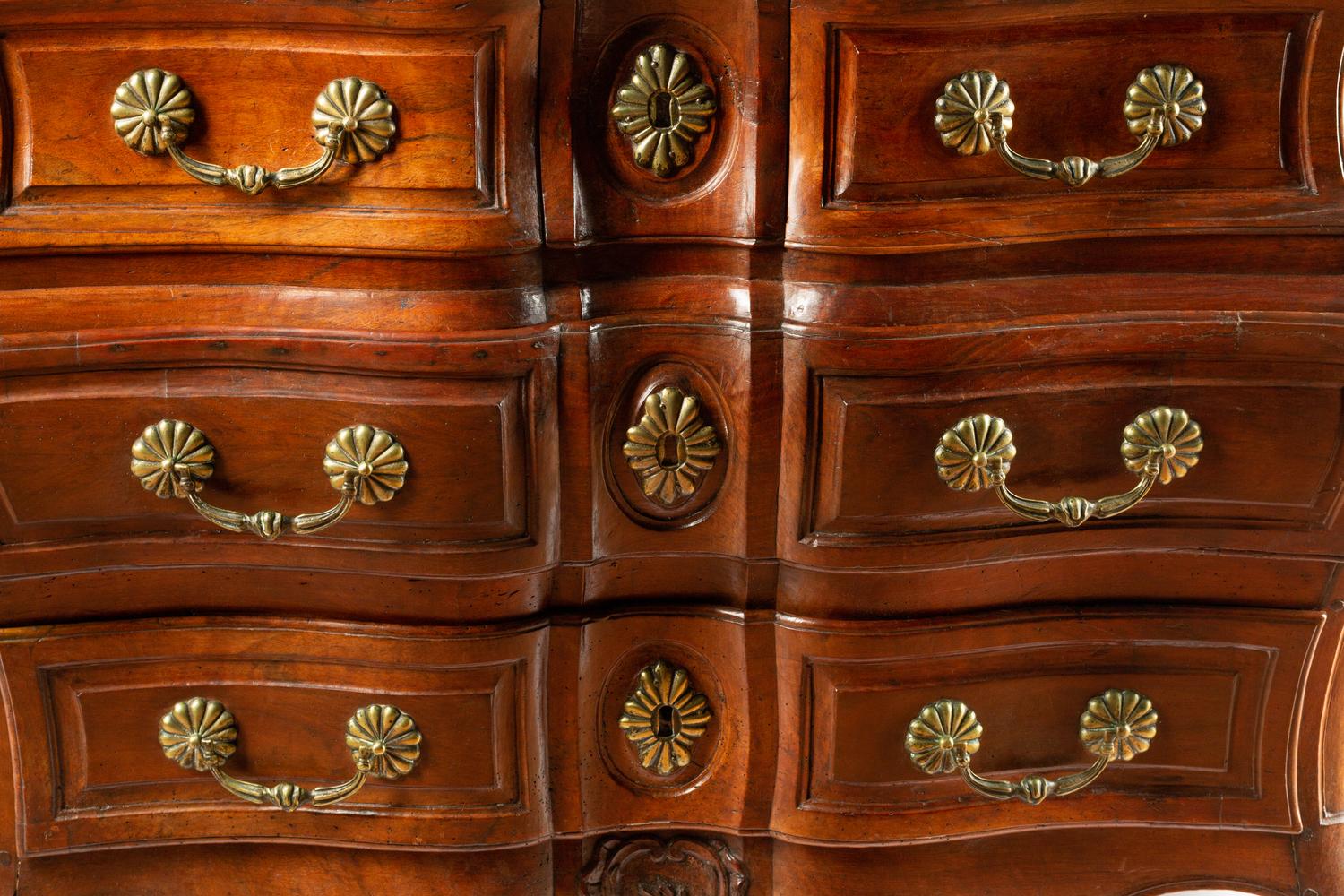 A Louis XV Provincial Walnut Commode