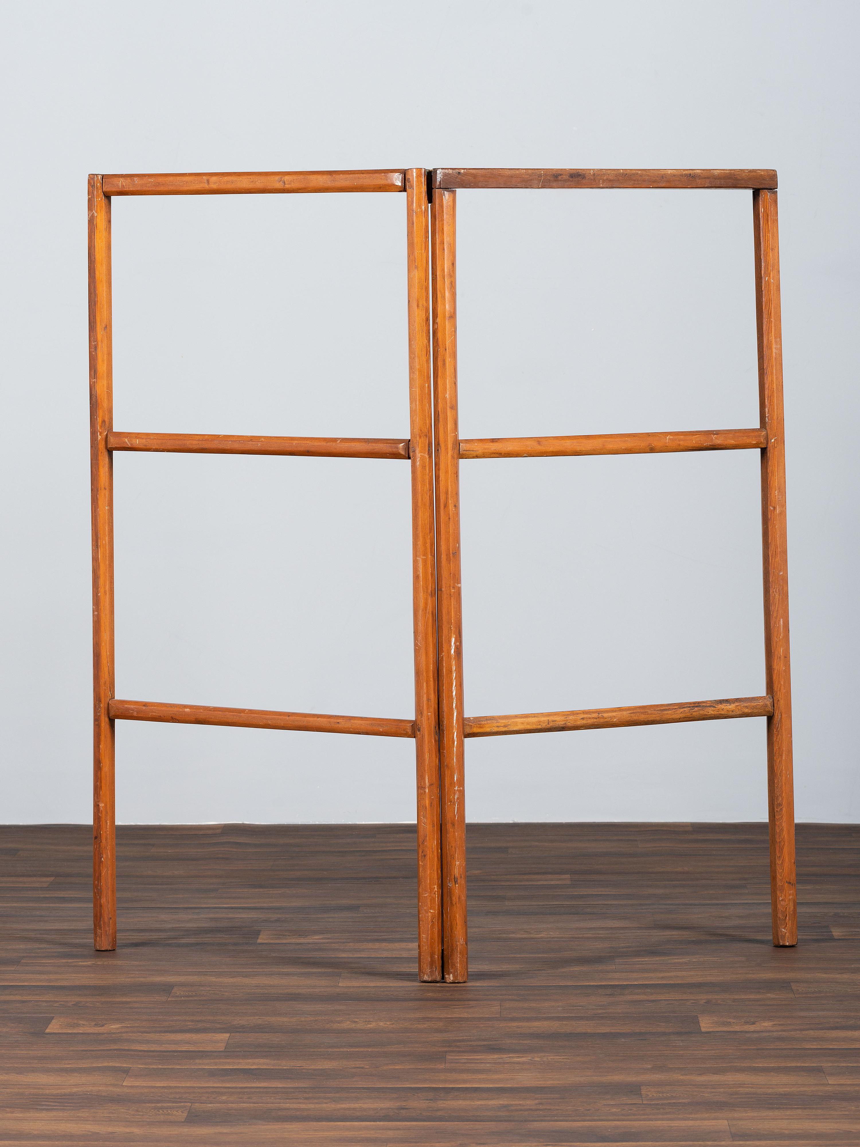 A Country Carved Pine Quilt Rack