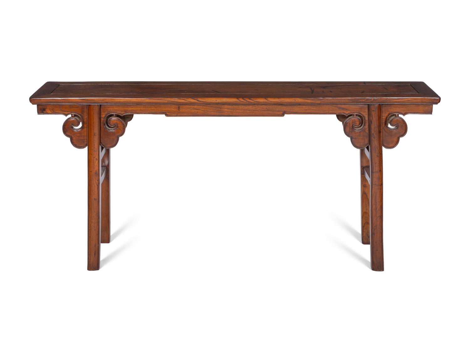 A Chinese Elmwood Altar Table