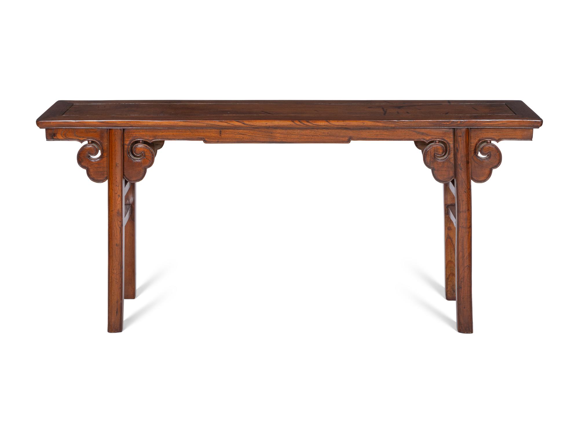 A Chinese Elmwood Altar Table