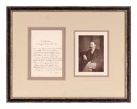 HARDY, Thomas (1840-1928). Autograph poetic manuscript signed ("Thomas Hardy"), a fair copy of "The Departure", Southampton Docks, October 1899.