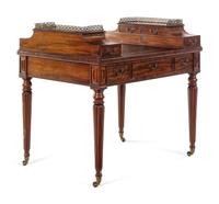 A Regency Brass Mounted Mahogany Writing Desk