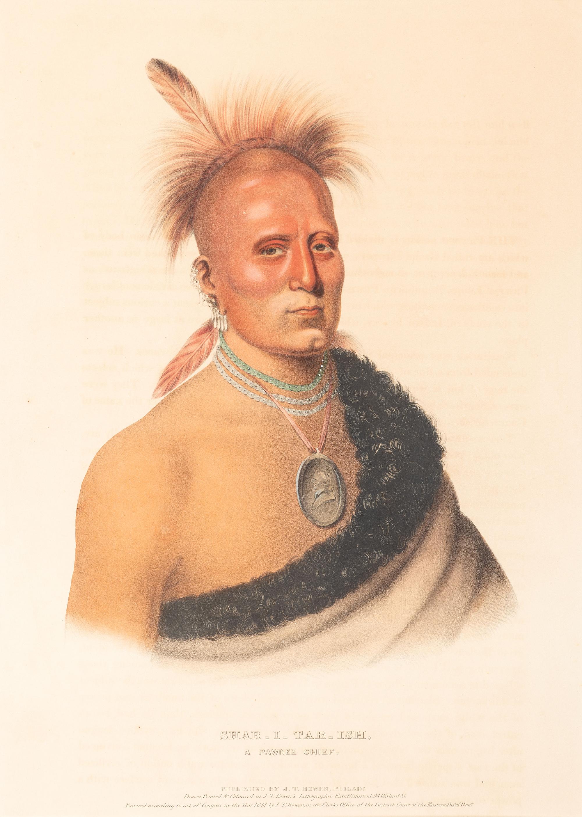 Four Hand-Colored Lithographs by McKenney and Hall