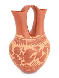 Sgraffito Pottery Wedding Jar