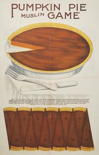 A Printed Cotton "Pumpkin Pie Muslin Game"