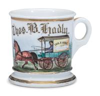 An Electrician's Porcelain Occupational Shaving Mug