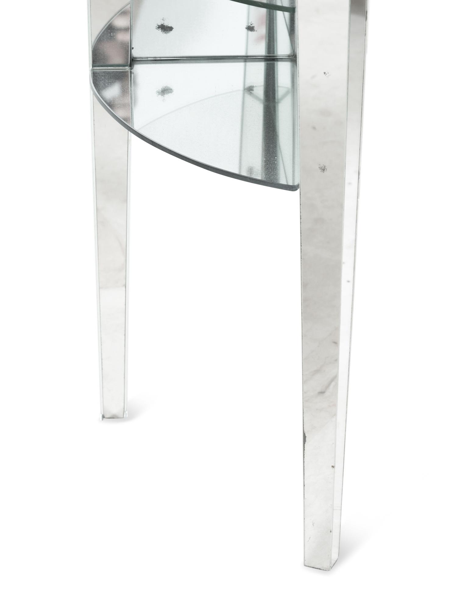 Two Mid-Century Mirrored Tables