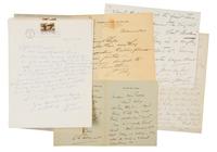 [ENTERTAINERS AND ACTORS]. A group of 4 manuscripts, comprising: