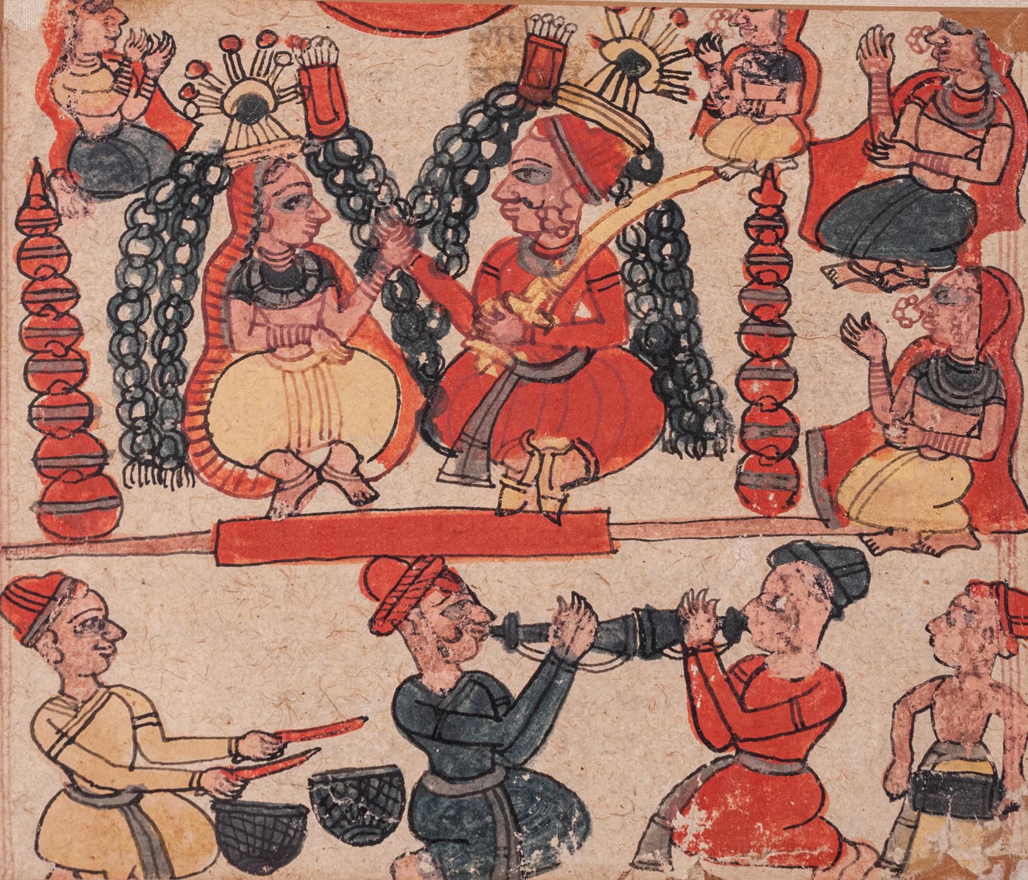 Seven Indian Miniature Paintings